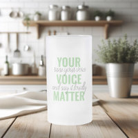 Positive Grün Deine Stimme zählt Motivationszitat