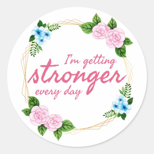 positive gute vibes Zitate für Arbeit Runder Aufkleber (Vorderseite)