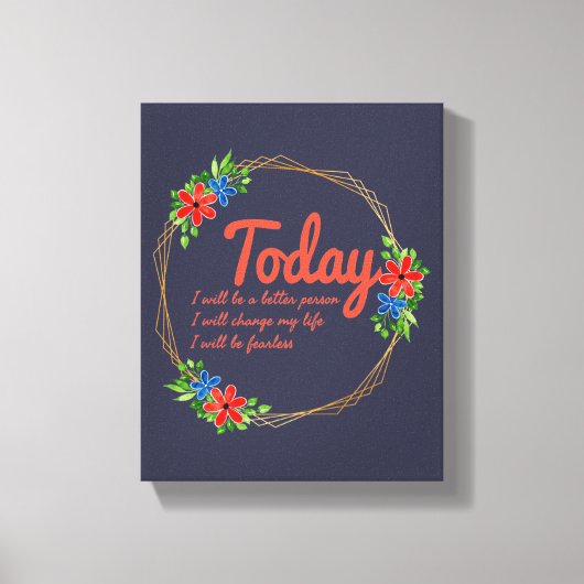 positive gute vibes zitiert für Erfolg Leinwanddruck (Vorderseite)