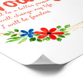 positive gute vibes zitiert für Erfolg Poster (Ecke)