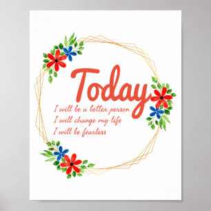 positive gute vibes zitiert für Erfolg Poster