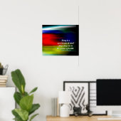 Positive Haltung - Bild der Gesundheit Poster (Heimbüro)