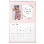 Positive Hinweise Personalisierter Foto-Kalender Kalender (Feb 2027)