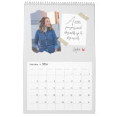 Positive Hinweise Personalisierter Foto-Kalender Kalender (Jan 2026)