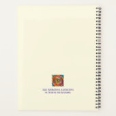 Positive Hübsche florale whimsical Inspirivity Planer (Rückseite)