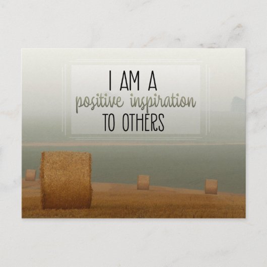 Positive Inspiration für andere Postkarte (Vorderseite)
