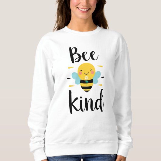 Positive Inspirationsbotschaft "be kind" Sweatshirt (Vorderseite)