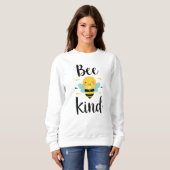Positive Inspirationsbotschaft "be kind" Sweatshirt (Vorne ganz)