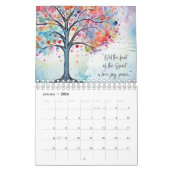Positive inspirierende Motivation Bibelbibliotheke Kalender (Jan 2026)