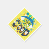 Positive inspirierende Zitat lebhaft Sommergelb Serviette (Ecke)