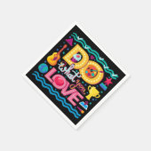 Positive inspirierende Zitat lebhaften Sommer schw Serviette (Ecke)