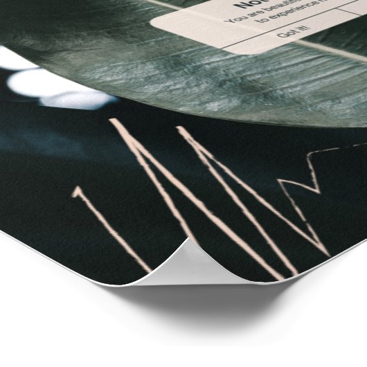 Positive iPhone-Erinnerung und Affirmation Poster (Ecke)