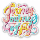 "Positive Journey Print" Aufkleber (Vorderseite)