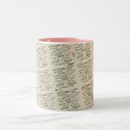 Positive kleine Affirmations & Life Quotes Zweifarbige Tasse