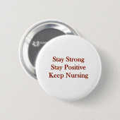 Positive Krankenschwester Button (Vorne & Hinten)