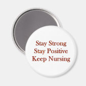 Positive Krankenschwester Magnet (Vorderseite/Rückseite)