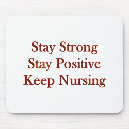 Positive Krankenschwester Mousepad (Vorne)
