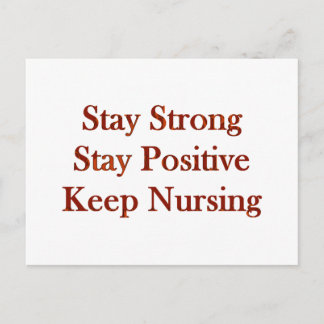 Positive Krankenschwester Postkarte
