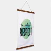 positive Lebensläufe Bekräftigung der Liebe Wandteppich Mit Holzrahmen (Gewinkelt)