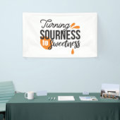 Positive Lebensnachricht - Sour auf Sweet verwande Banner (Messeveranstaltung)