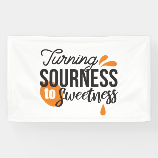 Positive Lebensnachricht - Sour auf Sweet verwande Banner (Horizontal)