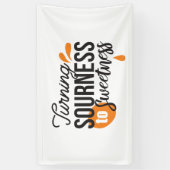 Positive Lebensnachricht - Sour auf Sweet verwande Banner (Vertikal)