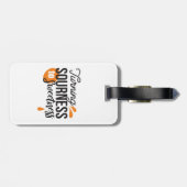 Positive Lebensnachricht - Sour auf Sweet verwande Gepäckanhänger (Rückseite horizontal)