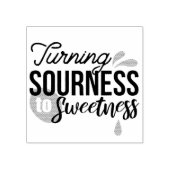 Positive Lebensnachricht - Sour auf Sweet verwande Gummistempel (Prägung)
