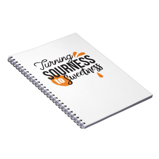 Positive Lebensnachricht - Sour auf Sweet verwande Notizblock (Rechte Seite)