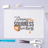 Positive Lebensnachricht - Sour auf Sweet verwande Seidenpapier (Handwerk)