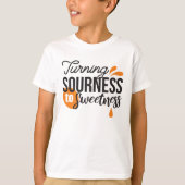 Positive Lebensnachricht - Sour auf Sweet verwande T-Shirt (Vorderseite)