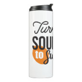 Positive Lebensnachricht - Sour auf Sweet verwande Thermosbecher (Nach links gedreht)