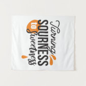 Positive Lebensnachricht - Sour auf Sweet verwande Wandteppich (Vorderseite (Horizontal))