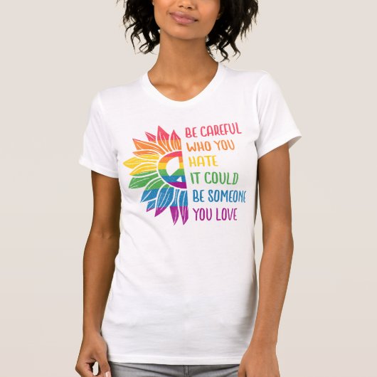 POSITIVE LGBTQ-PRIDE-UNTERSTÜTZUNG T-Shirt (Vorderseite)