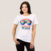 POSITIVE LGBTQ-PRIDE-UNTERSTÜTZUNG Tri-Blend SHIRT (Vorderseite voll)