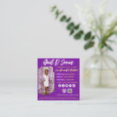 Positive Liebe heilt Quadratische Visitenkarte (Stehend Vorderseite)