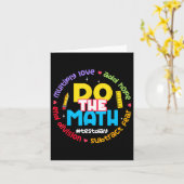 Positive Liebe hoffen Angst tun den Mathe Test Day Karte (Gelbe Blume)