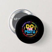 Positive Liebe Hoffnung Angst Rechne Die Mathe-Tes Button (Vorne & Hinten)