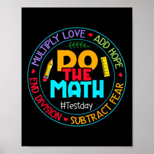 Positive Liebe Hoffnung Angst Rechne Die Mathe-Tes Poster