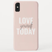 Positive Liebe Sie heute Pastel Pink Zitat Case-Mate iPhone Hülle (Rückseite)
