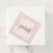 Positive Liebe Sie heute Pastel Pink Zitat Geschenkanhänger (Beispiel)