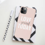 Positive Liebe Sie heute Pastel Pink Zitat iPhone 11Pro Max Hülle<br><div class="desc">Positive Liebe Sie heute Pastel Pink Zitat</div>