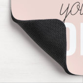 Positive Liebe Sie heute Pastel Pink Zitat Mousepad (Ecke)