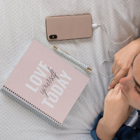 Positive Liebe Sie heute Pastel Pink Zitat