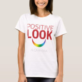 Positive Look Augen Smile Red Rainbow LGBT GAY Nam T-Shirt (Vorderseite)