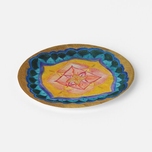 Positive mandala Custom Paper Teller 7 in (Schrägansicht)