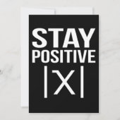 Positive Math Teacher Mathematics Maths Student Dankeskarte (Vorderseite)