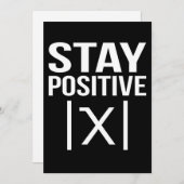 Positive Math Teacher Mathematics Maths Student Dankeskarte (Vorne/Hinten)