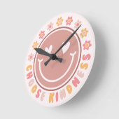 Positive Meldung Runde Wanduhr (Winkel)