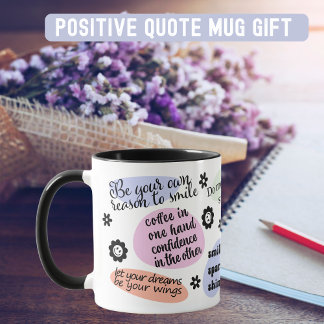 Positive Message Liebe Sie selbst Tasse